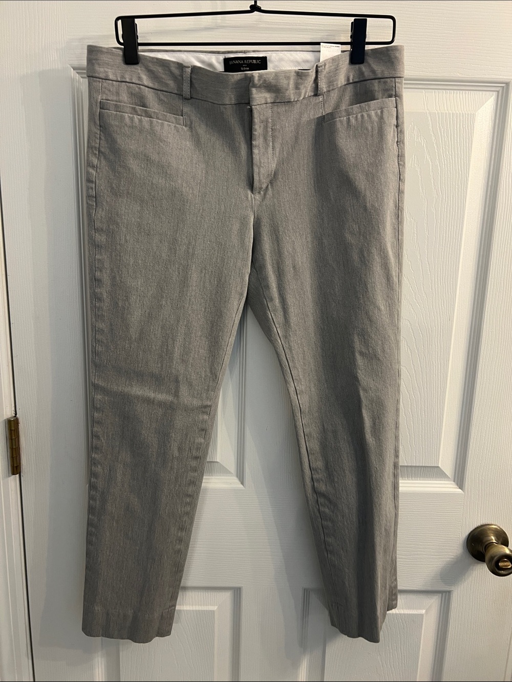 Banana Republic Gray Straight-Leg Pants